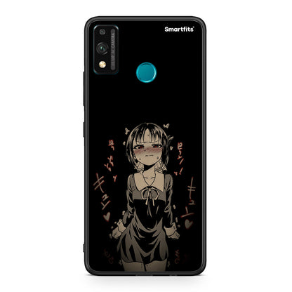 Honor 9X Lite Anime Girl θήκη από τη Smartfits με σχέδιο στο πίσω μέρος και μαύρο περίβλημα | Smartphone case with colorful back and black bezels by Smartfits