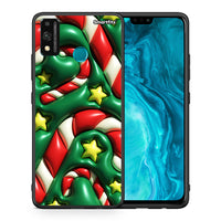 Thumbnail for Θήκη Honor 9X Lite Christmas Bubbles από τη Smartfits με σχέδιο στο πίσω μέρος και μαύρο περίβλημα | Honor 9X Lite Christmas Bubbles case with colorful back and black bezels