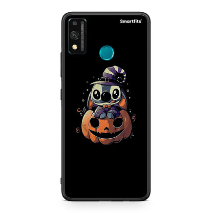 Honor 9X Lite Halloween Stitch θήκη από τη Smartfits με σχέδιο στο πίσω μέρος και μαύρο περίβλημα | Smartphone case with colorful back and black bezels by Smartfits