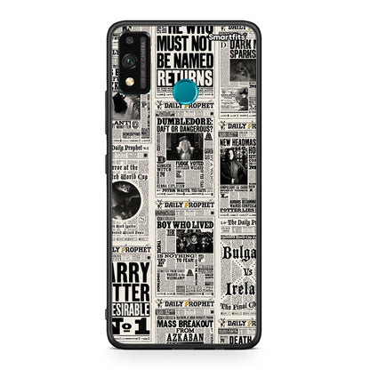 Honor 9X Lite Harry Paper θήκη από τη Smartfits με σχέδιο στο πίσω μέρος και μαύρο περίβλημα | Smartphone case with colorful back and black bezels by Smartfits