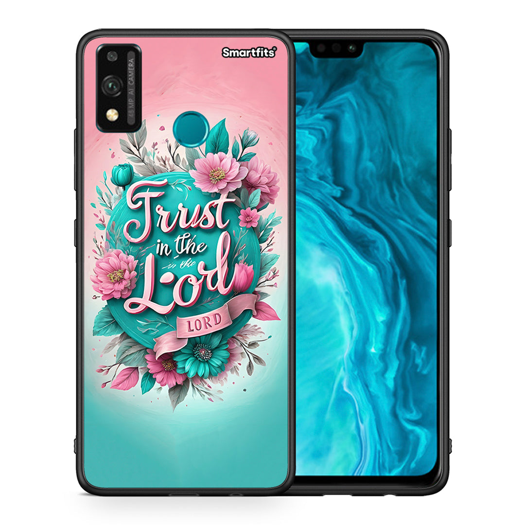 Θήκη Honor 9X Lite Lord Trust από τη Smartfits με σχέδιο στο πίσω μέρος και μαύρο περίβλημα | Honor 9X Lite Lord Trust case with colorful back and black bezels