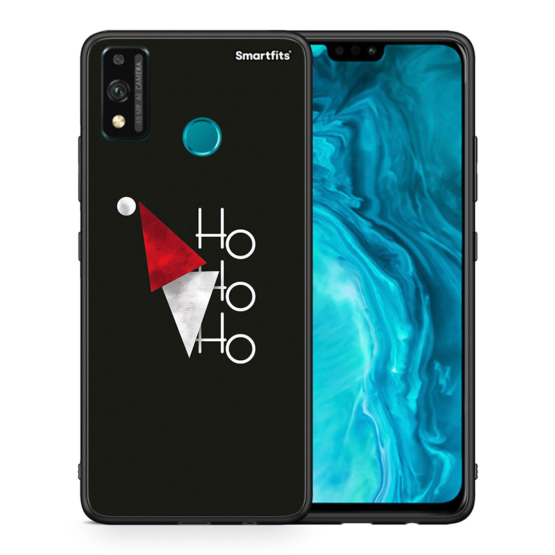 Θήκη Honor 9X Lite Minimal Christmas από τη Smartfits με σχέδιο στο πίσω μέρος και μαύρο περίβλημα | Honor 9X Lite Minimal Christmas case with colorful back and black bezels