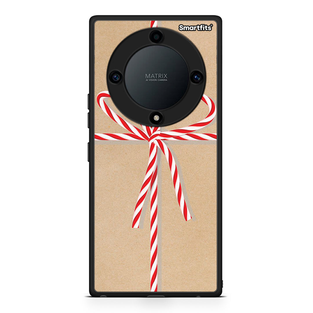 Θήκη Honor Magic5 Lite 5G / X9a Christmas Gift από τη Smartfits με σχέδιο στο πίσω μέρος και μαύρο περίβλημα | Honor Magic5 Lite 5G / X9a Christmas Gift Case with Colorful Back and Black Bezels