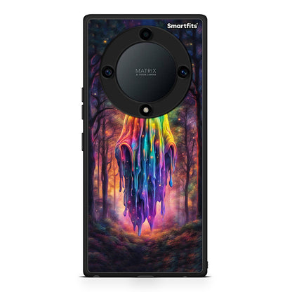 Θήκη Honor Magic5 Lite 5G / X9a Halloween Ghost από τη Smartfits με σχέδιο στο πίσω μέρος και μαύρο περίβλημα | Honor Magic5 Lite 5G / X9a Halloween Ghost Case with Colorful Back and Black Bezels