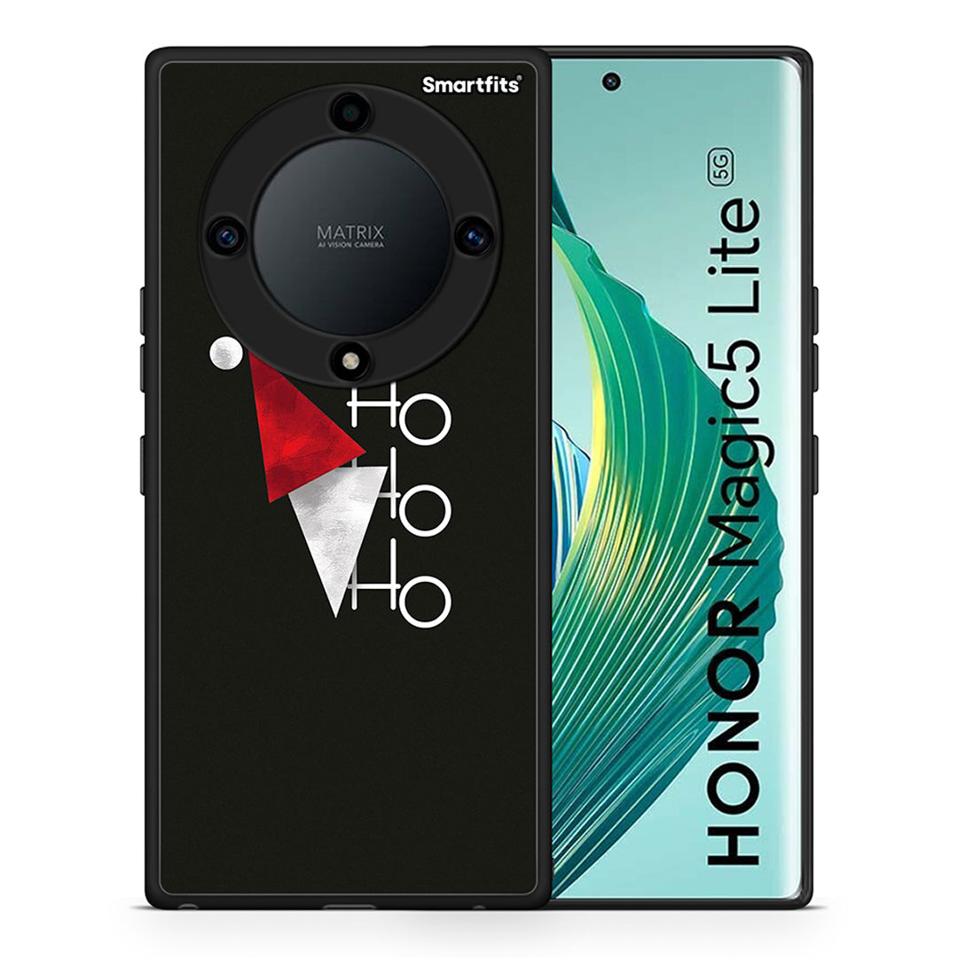 Θήκη Honor Magic5 Lite 5G / X9a Minimal Christmas από τη Smartfits με σχέδιο στο πίσω μέρος και μαύρο περίβλημα | Honor Magic5 Lite 5G / X9a Minimal Christmas Case with Colorful Back and Black Bezels