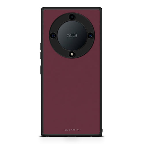 Θήκη Honor Magic5 Lite 5G / X9a Muted Burgundy από τη Smartfits με σχέδιο στο πίσω μέρος και μαύρο περίβλημα | Honor Magic5 Lite 5G / X9a Muted Burgundy case with colorful back and black bezels