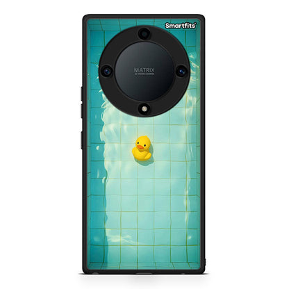Θήκη Honor Magic5 Lite 5G / X9a Yellow Duck από τη Smartfits με σχέδιο στο πίσω μέρος και μαύρο περίβλημα | Honor Magic5 Lite 5G / X9a Yellow Duck Case with Colorful Back and Black Bezels