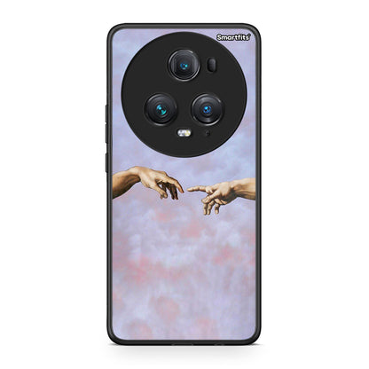 Honor Magic5 Pro Adam Hand θήκη από τη Smartfits με σχέδιο στο πίσω μέρος και μαύρο περίβλημα | Smartphone case with colorful back and black bezels by Smartfits