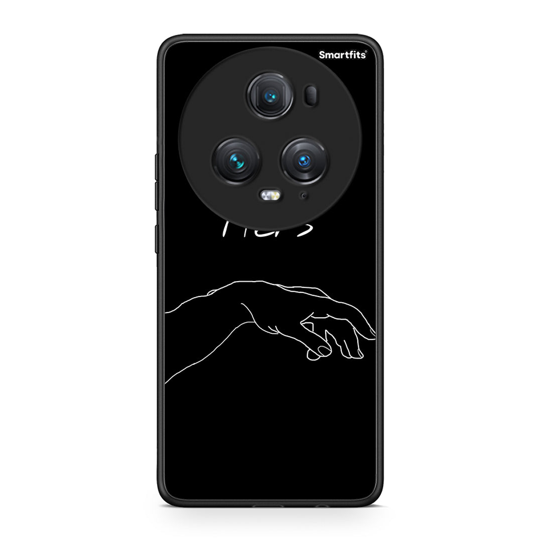 Honor Magic5 Pro Aeshetic Love 1 Θήκη Αγίου Βαλεντίνου από τη Smartfits με σχέδιο στο πίσω μέρος και μαύρο περίβλημα | Smartphone case with colorful back and black bezels by Smartfits