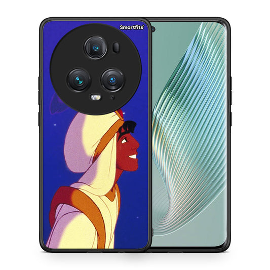Θήκη Honor Magic5 Pro Alladin And Jasmine Love 1 από τη Smartfits με σχέδιο στο πίσω μέρος και μαύρο περίβλημα | Honor Magic5 Pro Alladin And Jasmine Love 1 case with colorful back and black bezels