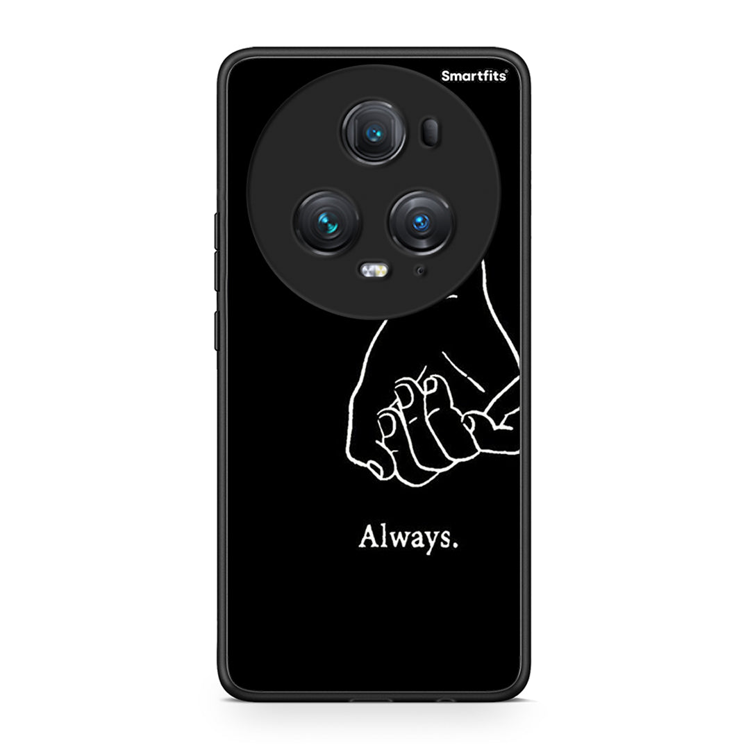 Honor Magic5 Pro Always & Forever 1 Θήκη Αγίου Βαλεντίνου από τη Smartfits με σχέδιο στο πίσω μέρος και μαύρο περίβλημα | Smartphone case with colorful back and black bezels by Smartfits