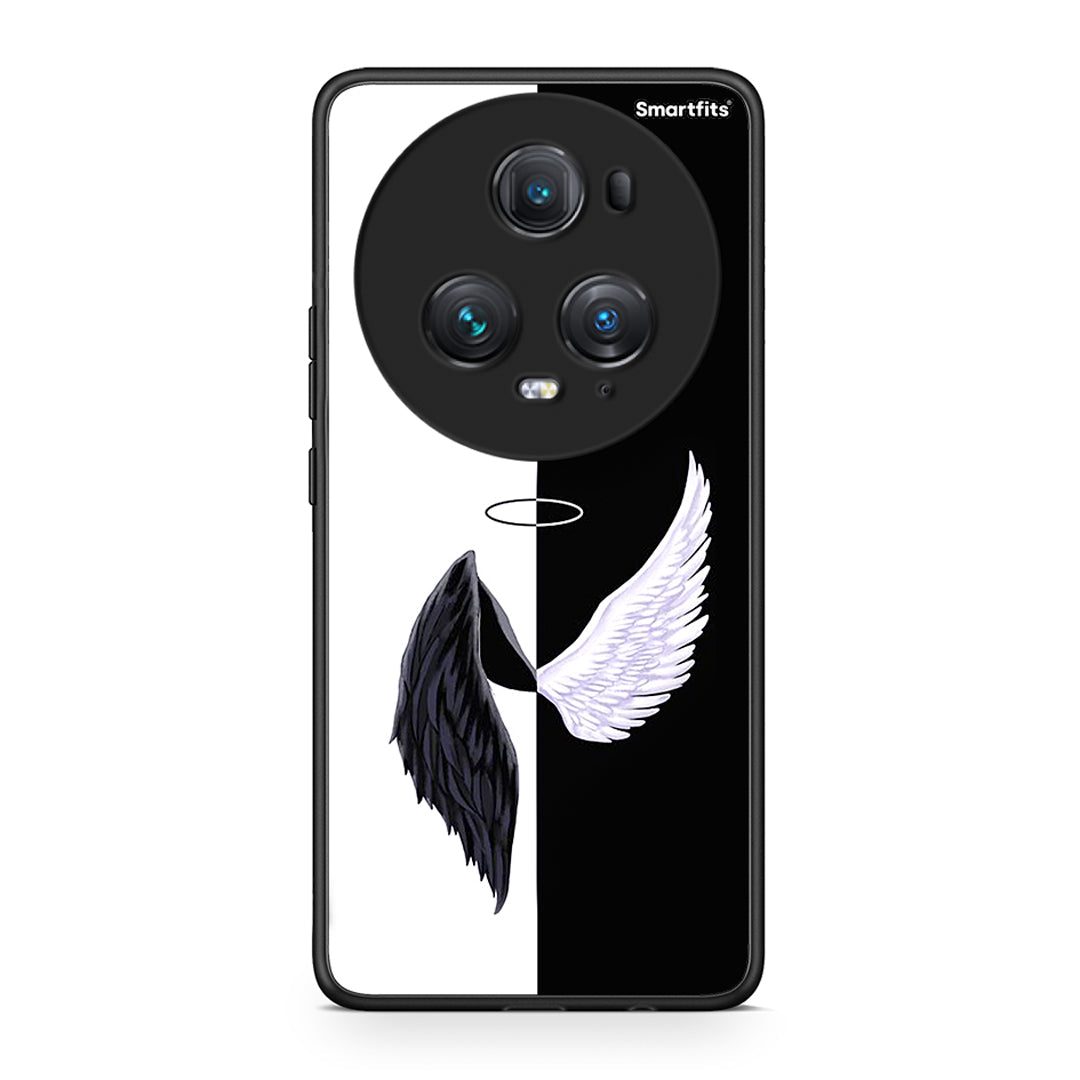 Honor Magic5 Pro Angels Demons θήκη από τη Smartfits με σχέδιο στο πίσω μέρος και μαύρο περίβλημα | Smartphone case with colorful back and black bezels by Smartfits
