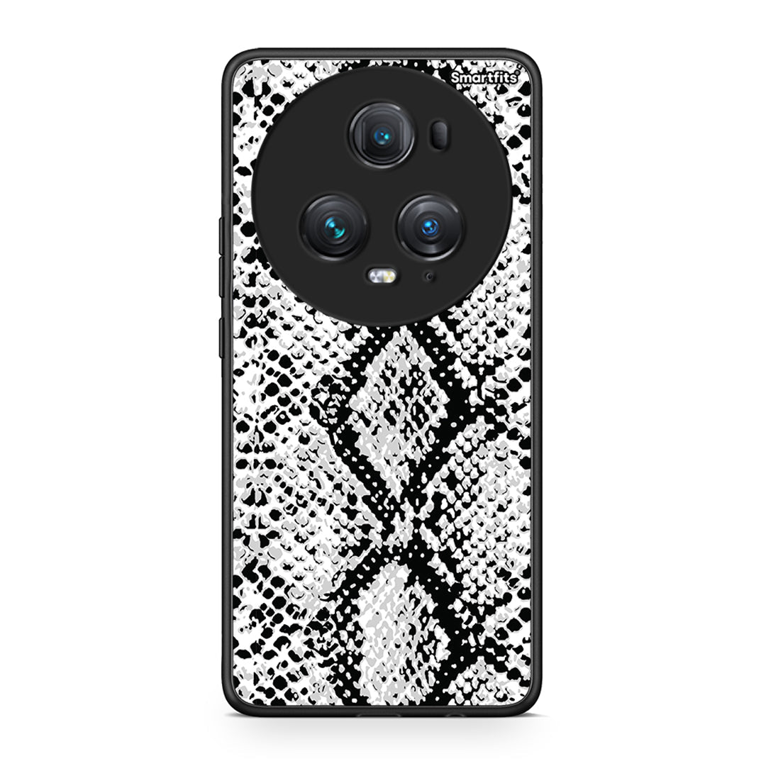 24 - Honor Magic5 Pro White Snake Animal case, cover, bumper