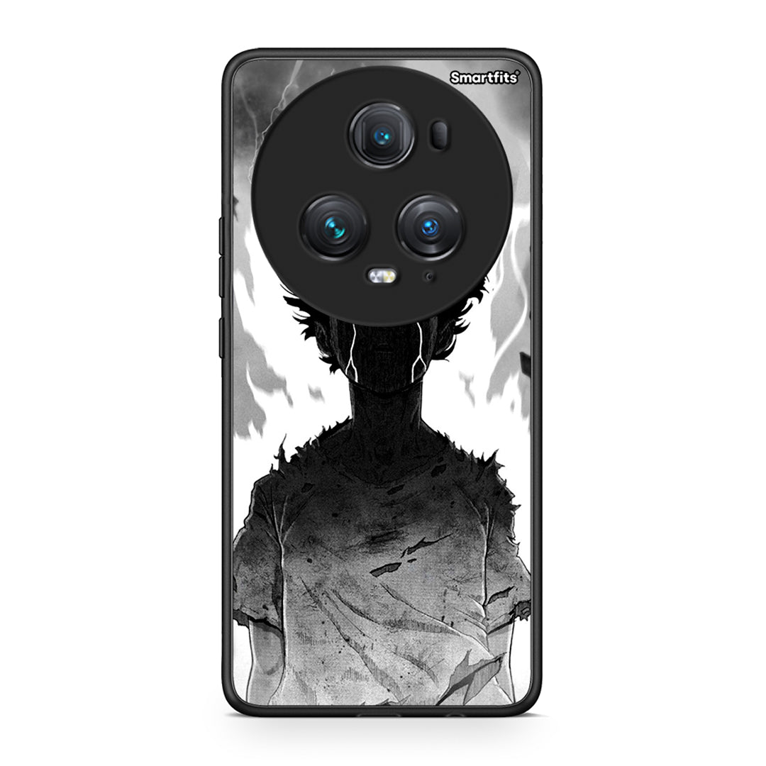 Honor Magic5 Pro Anime Boy Θήκη από τη Smartfits με σχέδιο στο πίσω μέρος και μαύρο περίβλημα | Smartphone case with colorful back and black bezels by Smartfits