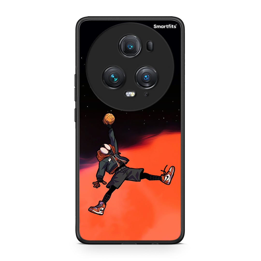 Honor Magic5 Pro Basketball Hero θήκη από τη Smartfits με σχέδιο στο πίσω μέρος και μαύρο περίβλημα | Smartphone case with colorful back and black bezels by Smartfits