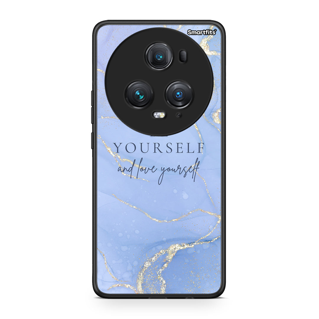 Honor Magic5 Pro Be Yourself θήκη από τη Smartfits με σχέδιο στο πίσω μέρος και μαύρο περίβλημα | Smartphone case with colorful back and black bezels by Smartfits