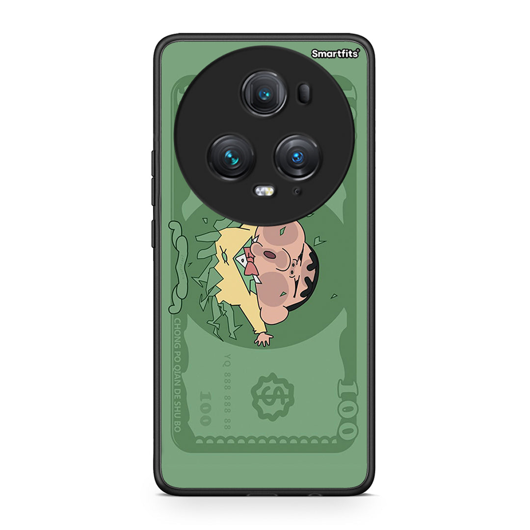 Honor Magic5 Pro Big Money Θήκη Αγίου Βαλεντίνου από τη Smartfits με σχέδιο στο πίσω μέρος και μαύρο περίβλημα | Smartphone case with colorful back and black bezels by Smartfits
