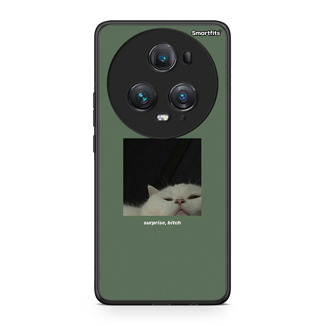 Honor Magic5 Pro Bitch Surprise θήκη από τη Smartfits με σχέδιο στο πίσω μέρος και μαύρο περίβλημα | Smartphone case with colorful back and black bezels by Smartfits