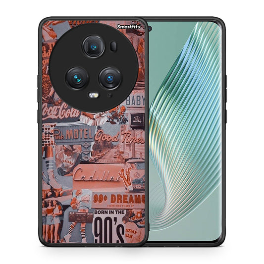 Θήκη Honor Magic5 Pro Born In 90s από τη Smartfits με σχέδιο στο πίσω μέρος και μαύρο περίβλημα | Honor Magic5 Pro Born In 90s case with colorful back and black bezels