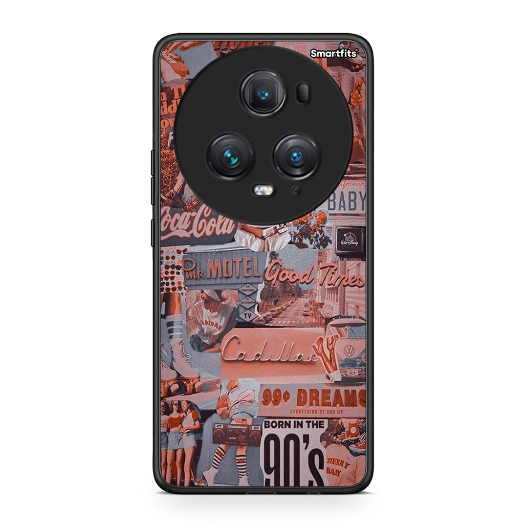 Honor Magic5 Pro Born In 90s θήκη από τη Smartfits με σχέδιο στο πίσω μέρος και μαύρο περίβλημα | Smartphone case with colorful back and black bezels by Smartfits