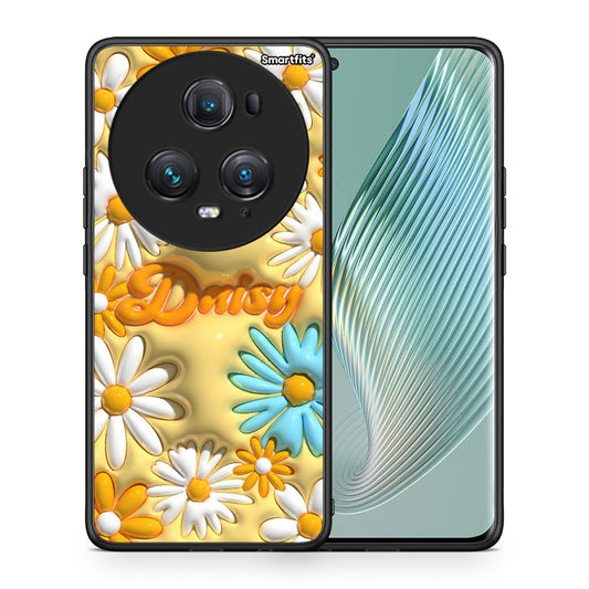 Θήκη Honor Magic5 Pro Bubble Daisies από τη Smartfits με σχέδιο στο πίσω μέρος και μαύρο περίβλημα | Honor Magic5 Pro Bubble Daisies case with colorful back and black bezels