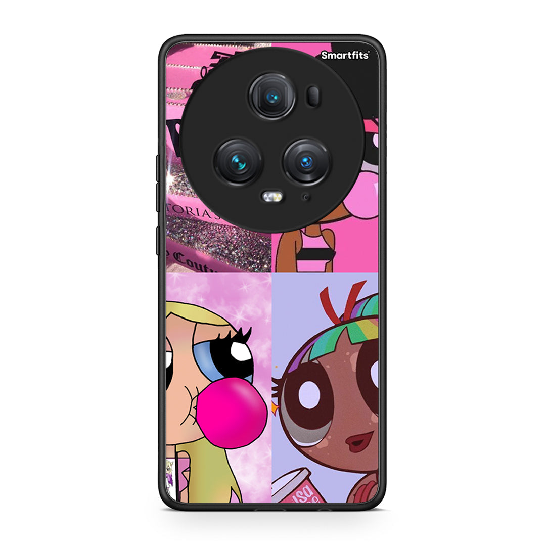 Honor Magic5 Pro Bubble Girls Θήκη Αγίου Βαλεντίνου από τη Smartfits με σχέδιο στο πίσω μέρος και μαύρο περίβλημα | Smartphone case with colorful back and black bezels by Smartfits