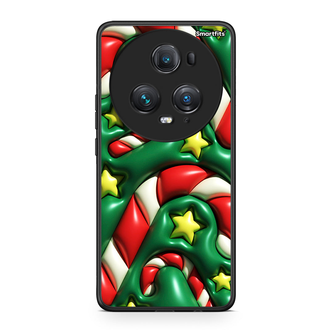 Honor Magic5 Pro Christmas Bubbles θήκη από τη Smartfits με σχέδιο στο πίσω μέρος και μαύρο περίβλημα | Smartphone case with colorful back and black bezels by Smartfits