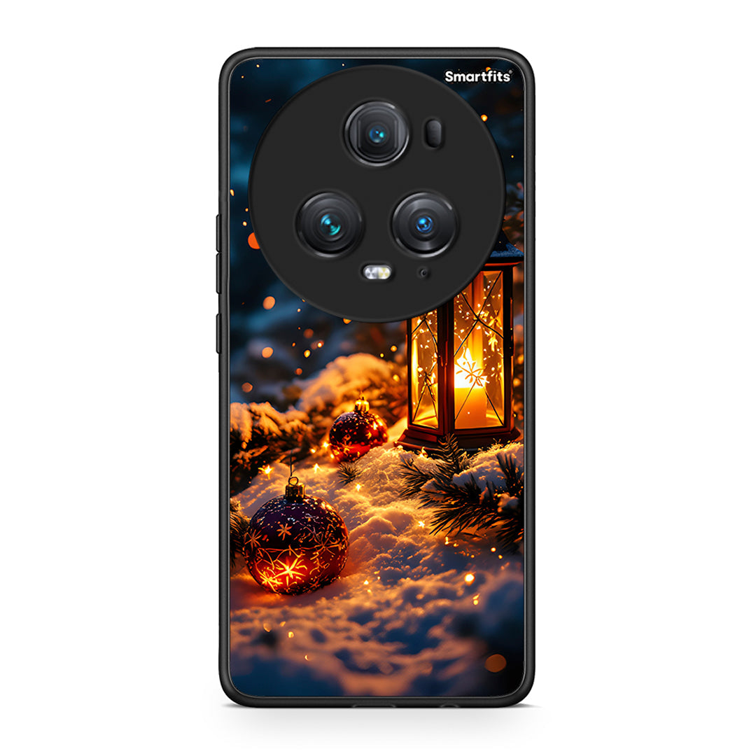Honor Magic5 Pro Christmas Ornaments θήκη από τη Smartfits με σχέδιο στο πίσω μέρος και μαύρο περίβλημα | Smartphone case with colorful back and black bezels by Smartfits