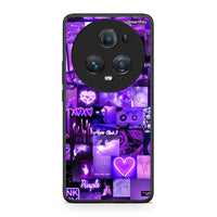 Thumbnail for Honor Magic5 Pro Collage Stay Wild Θήκη Αγίου Βαλεντίνου από τη Smartfits με σχέδιο στο πίσω μέρος και μαύρο περίβλημα | Smartphone case with colorful back and black bezels by Smartfits