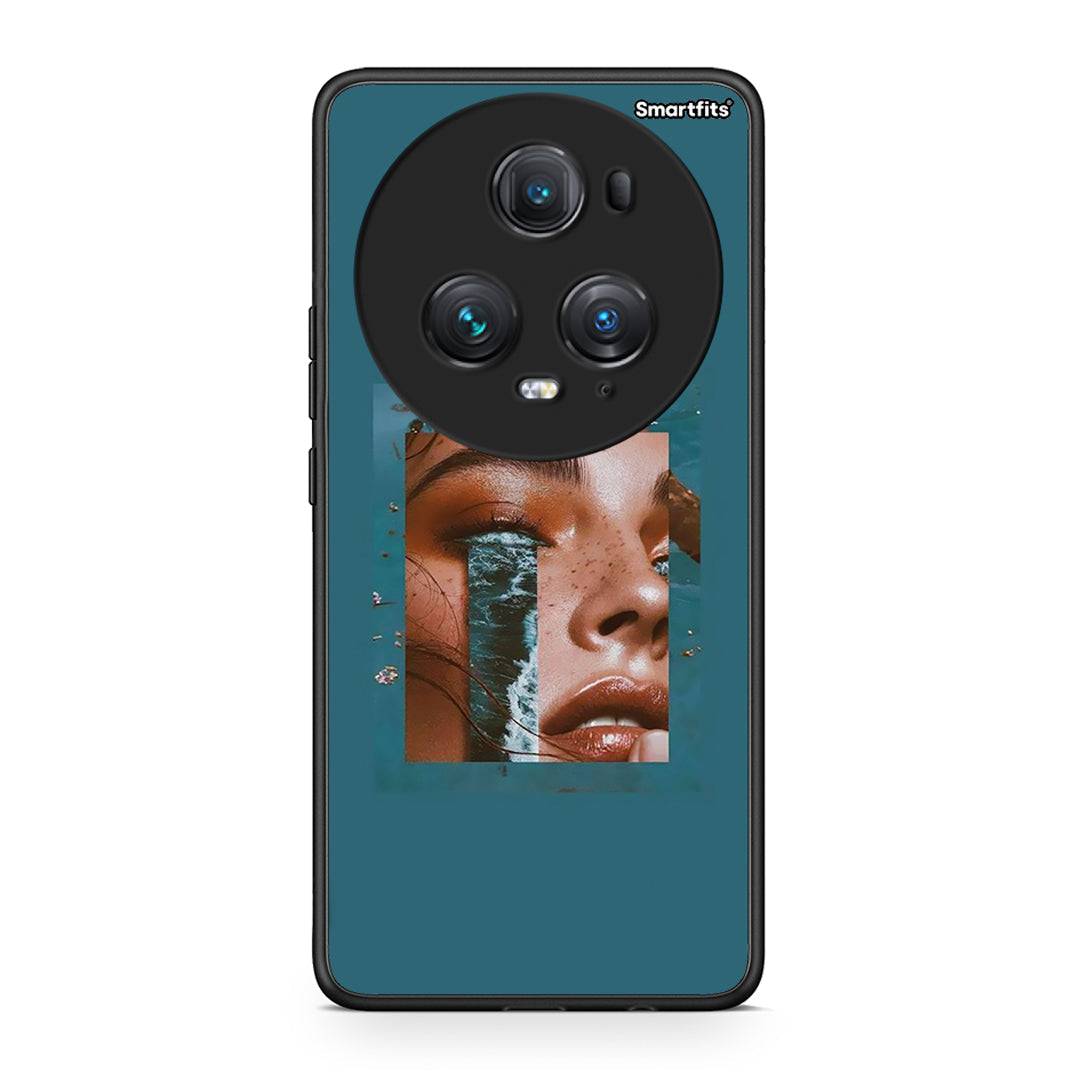 Honor Magic5 Pro Cry An Ocean θήκη από τη Smartfits με σχέδιο στο πίσω μέρος και μαύρο περίβλημα | Smartphone case with colorful back and black bezels by Smartfits