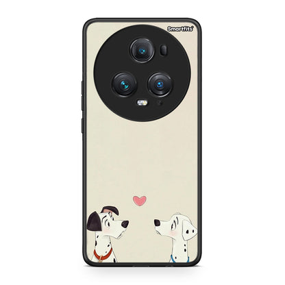 Honor Magic5 Pro Dalmatians Love θήκη από τη Smartfits με σχέδιο στο πίσω μέρος και μαύρο περίβλημα | Smartphone case with colorful back and black bezels by Smartfits