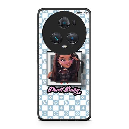 Honor Magic5 Pro Devil Baby Θήκη Αγίου Βαλεντίνου από τη Smartfits με σχέδιο στο πίσω μέρος και μαύρο περίβλημα | Smartphone case with colorful back and black bezels by Smartfits