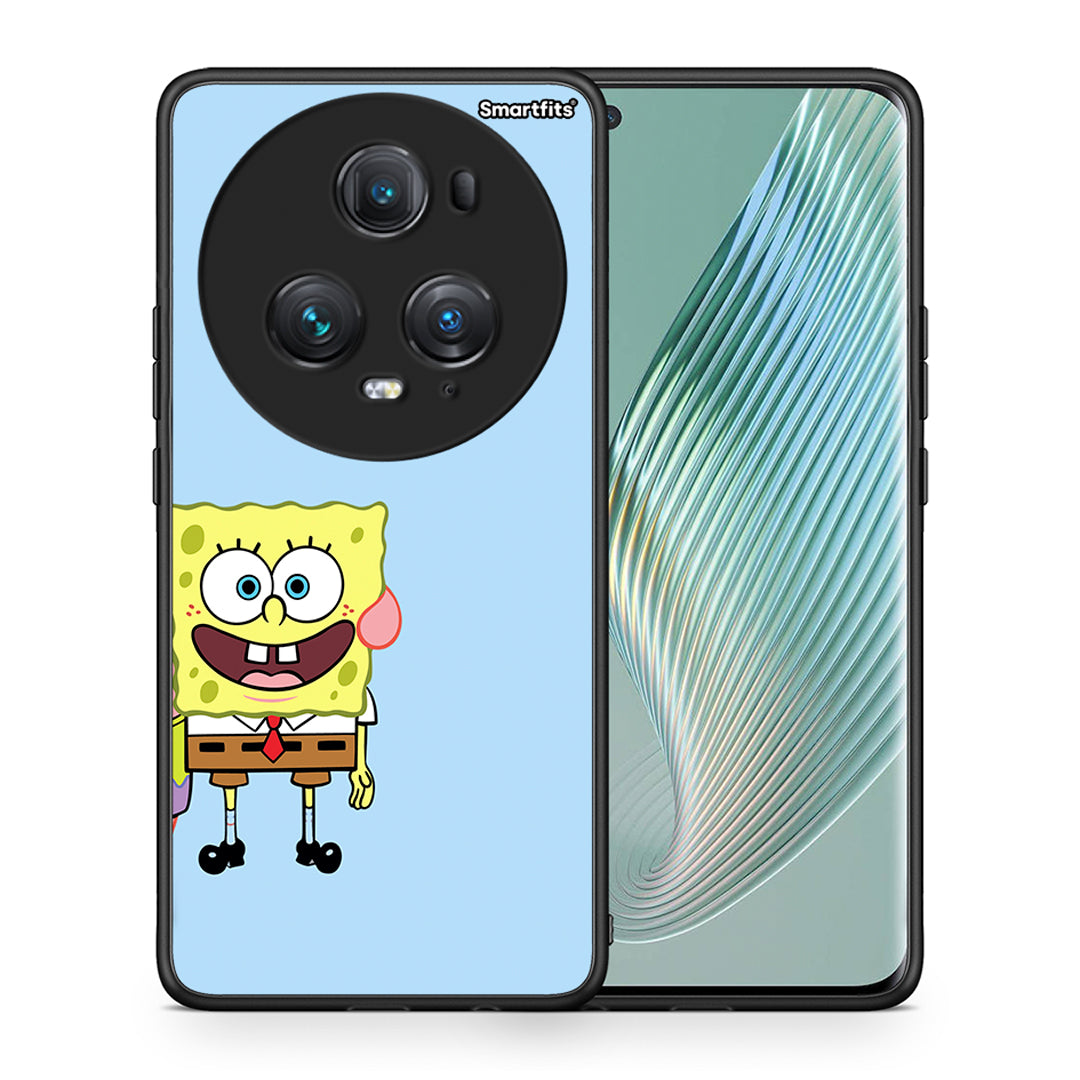 Θήκη Honor Magic5 Pro Friends Bob από τη Smartfits με σχέδιο στο πίσω μέρος και μαύρο περίβλημα | Honor Magic5 Pro Friends Bob case with colorful back and black bezels