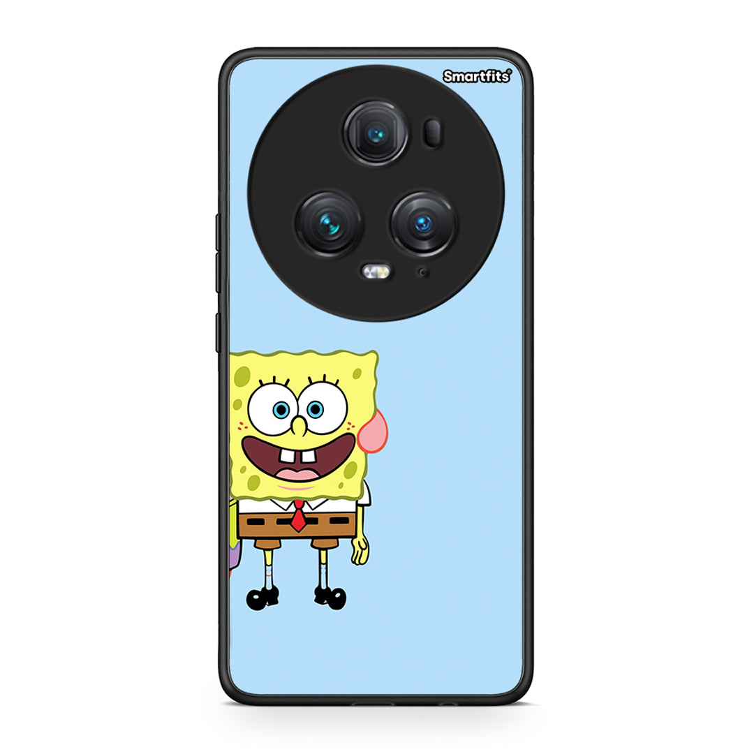 Honor Magic5 Pro Friends Bob θήκη από τη Smartfits με σχέδιο στο πίσω μέρος και μαύρο περίβλημα | Smartphone case with colorful back and black bezels by Smartfits