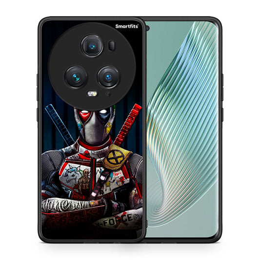 Θήκη Honor Magic5 Pro Funny Guy από τη Smartfits με σχέδιο στο πίσω μέρος και μαύρο περίβλημα | Honor Magic5 Pro Funny Guy case with colorful back and black bezels