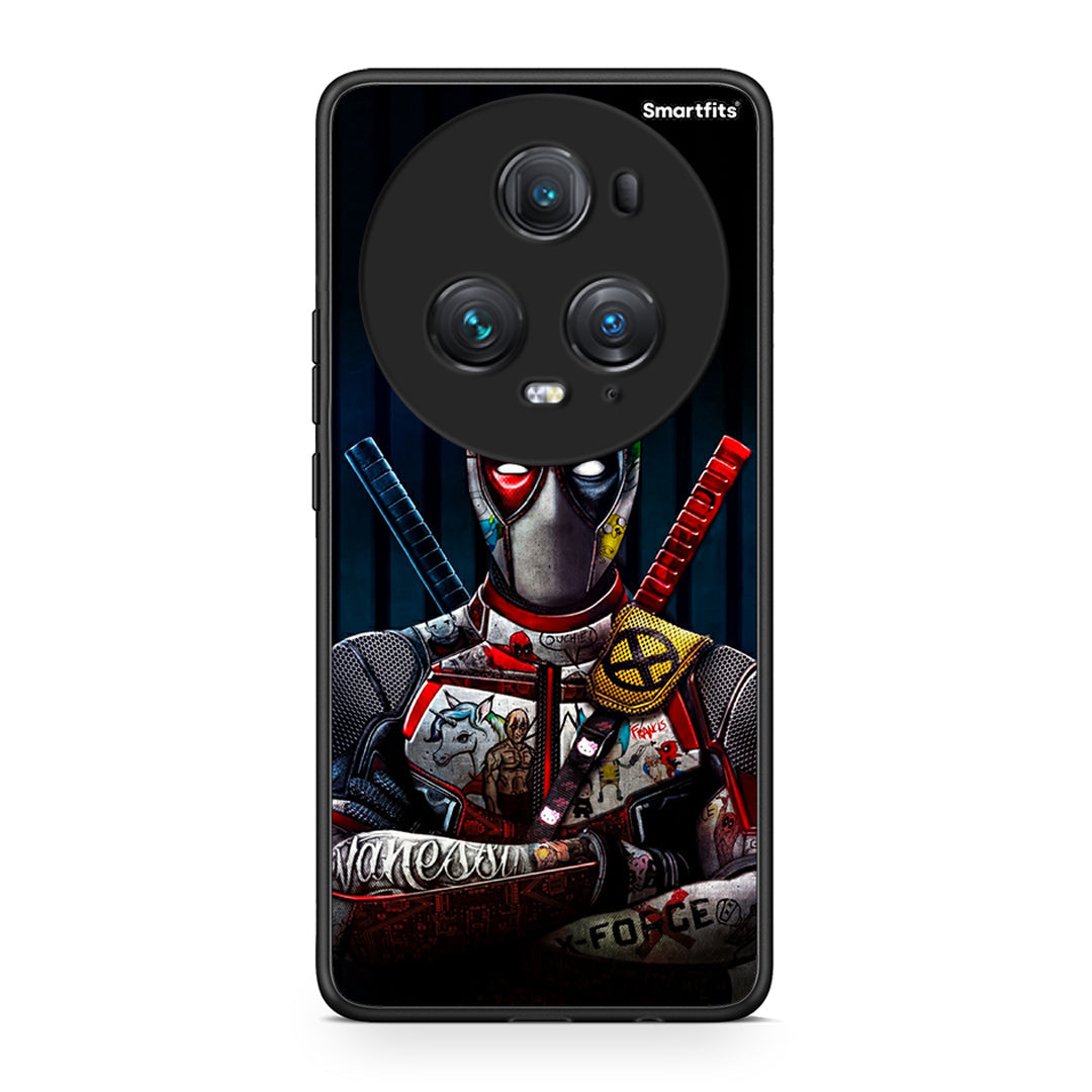Honor Magic5 Pro Funny Guy θήκη από τη Smartfits με σχέδιο στο πίσω μέρος και μαύρο περίβλημα | Smartphone case with colorful back and black bezels by Smartfits
