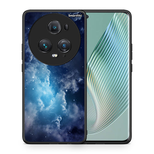 Θήκη Honor Magic5 Pro Blue Sky Galaxy από τη Smartfits με σχέδιο στο πίσω μέρος και μαύρο περίβλημα | Honor Magic5 Pro Blue Sky Galaxy case with colorful back and black bezels
