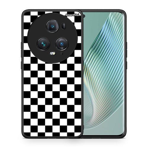 Θήκη Honor Magic5 Pro Squares Geometric από τη Smartfits με σχέδιο στο πίσω μέρος και μαύρο περίβλημα | Honor Magic5 Pro Squares Geometric case with colorful back and black bezels