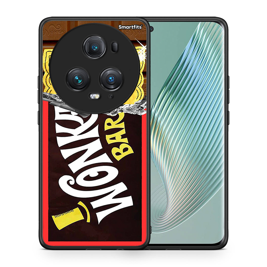 Θήκη Honor Magic5 Pro Golden Ticket από τη Smartfits με σχέδιο στο πίσω μέρος και μαύρο περίβλημα | Honor Magic5 Pro Golden Ticket case with colorful back and black bezels