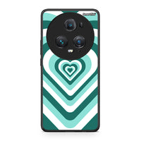 Thumbnail for Honor Magic5 Pro Green Hearts θήκη από τη Smartfits με σχέδιο στο πίσω μέρος και μαύρο περίβλημα | Smartphone case with colorful back and black bezels by Smartfits