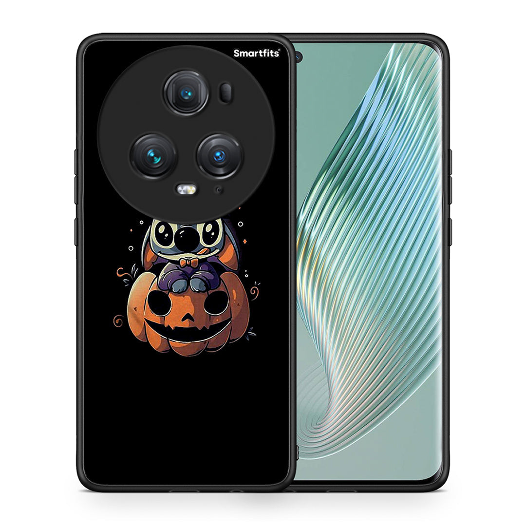 Θήκη Honor Magic5 Pro Halloween Stitch από τη Smartfits με σχέδιο στο πίσω μέρος και μαύρο περίβλημα | Honor Magic5 Pro Halloween Stitch case with colorful back and black bezels