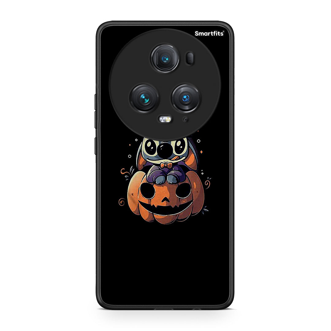 Honor Magic5 Pro Halloween Stitch θήκη από τη Smartfits με σχέδιο στο πίσω μέρος και μαύρο περίβλημα | Smartphone case with colorful back and black bezels by Smartfits