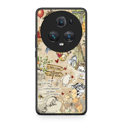 Honor Magic5 Pro Happy Friends θήκη από τη Smartfits με σχέδιο στο πίσω μέρος και μαύρο περίβλημα | Smartphone case with colorful back and black bezels by Smartfits