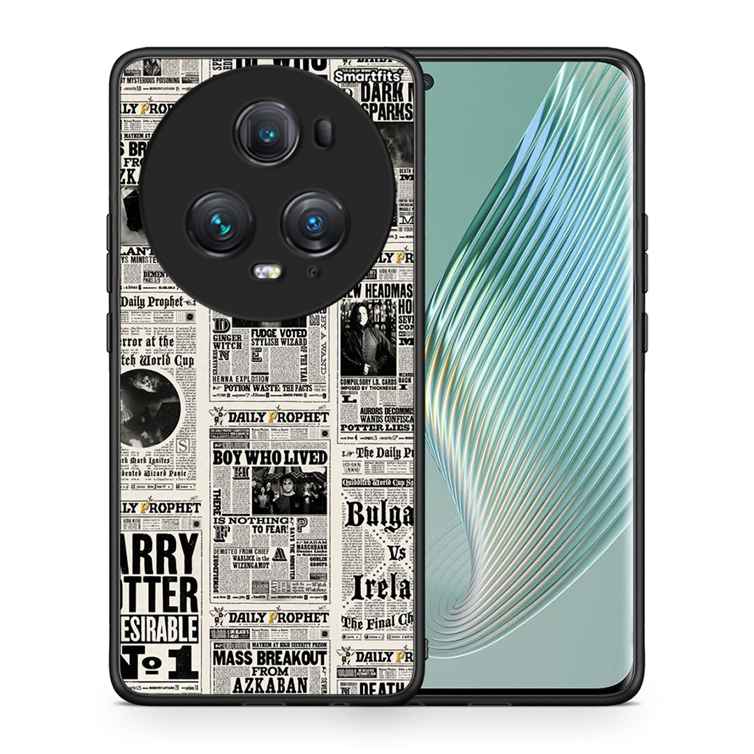 Θήκη Honor Magic5 Pro Harry Paper από τη Smartfits με σχέδιο στο πίσω μέρος και μαύρο περίβλημα | Honor Magic5 Pro Harry Paper case with colorful back and black bezels