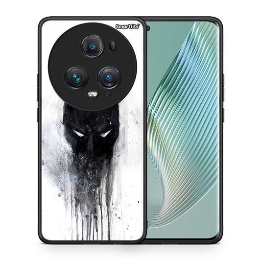 Θήκη Honor Magic5 Pro Paint Bat Hero από τη Smartfits με σχέδιο στο πίσω μέρος και μαύρο περίβλημα | Honor Magic5 Pro Paint Bat Hero case with colorful back and black bezels