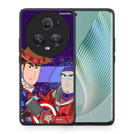 Θήκη Honor Magic5 Pro Infinity Story από τη Smartfits με σχέδιο στο πίσω μέρος και μαύρο περίβλημα | Honor Magic5 Pro Infinity Story case with colorful back and black bezels