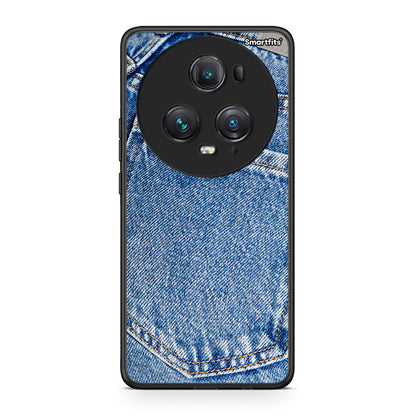 Honor Magic5 Pro Jeans Pocket θήκη από τη Smartfits με σχέδιο στο πίσω μέρος και μαύρο περίβλημα | Smartphone case with colorful back and black bezels by Smartfits