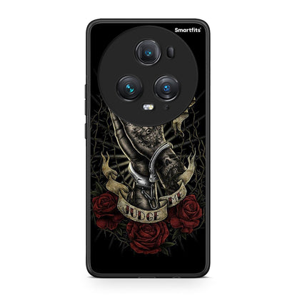 Honor Magic5 Pro Judge By God θήκη από τη Smartfits με σχέδιο στο πίσω μέρος και μαύρο περίβλημα | Smartphone case with colorful back and black bezels by Smartfits