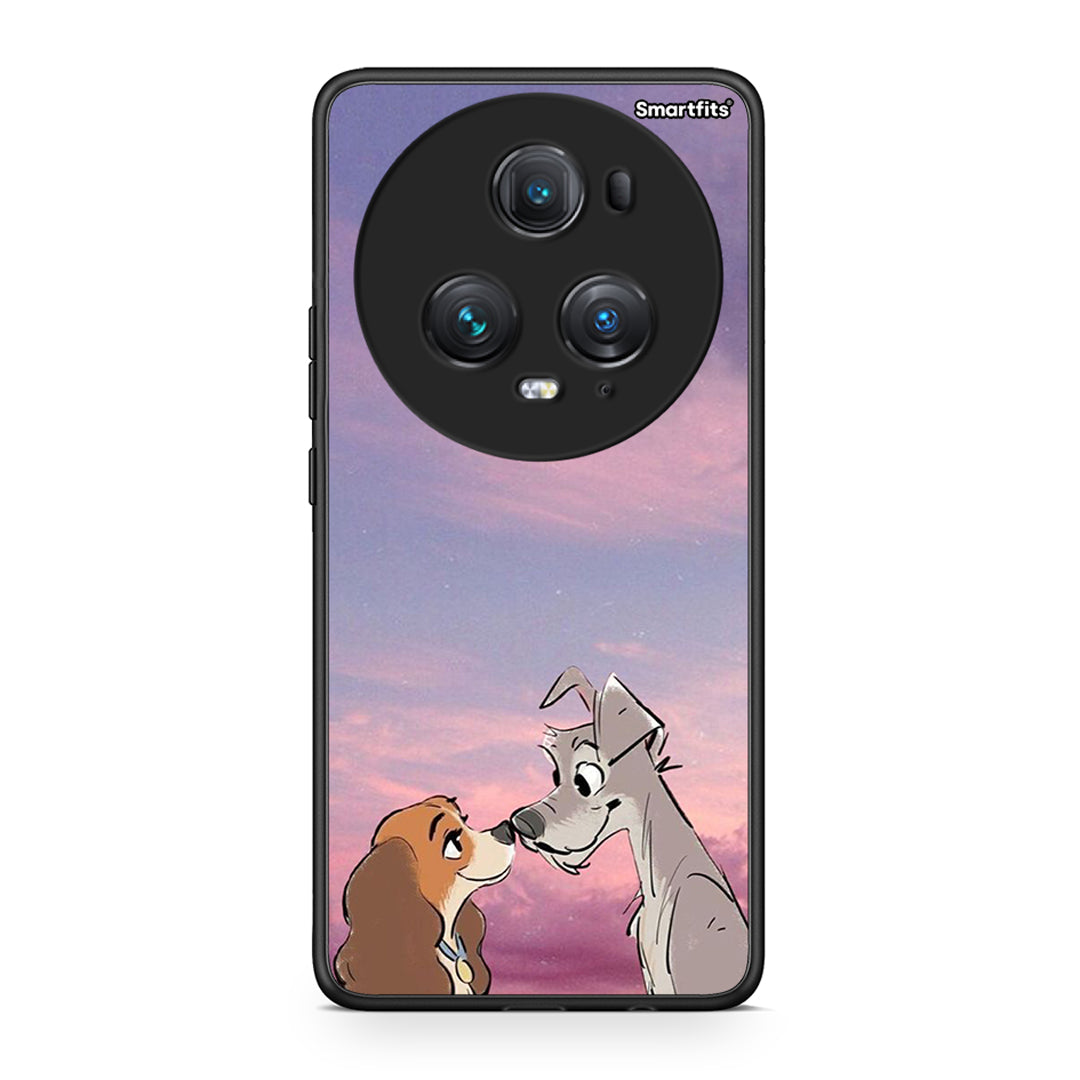 Honor Magic5 Pro Lady And Tramp θήκη από τη Smartfits με σχέδιο στο πίσω μέρος και μαύρο περίβλημα | Smartphone case with colorful back and black bezels by Smartfits