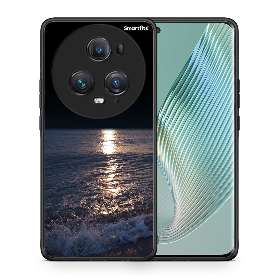 Θήκη Honor Magic5 Pro Moon Landscape από τη Smartfits με σχέδιο στο πίσω μέρος και μαύρο περίβλημα | Honor Magic5 Pro Moon Landscape case with colorful back and black bezels